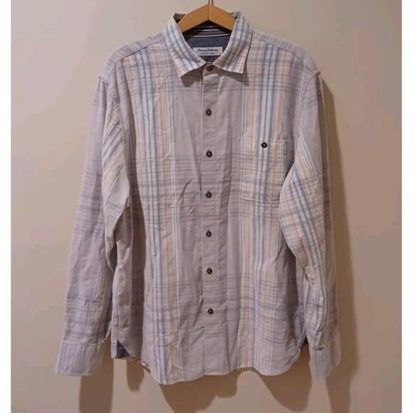 Tommy Bahama Other - Tommy Bahama Men's Coastline Cord Long Sleeve Button Front Plaid Shirt Large
